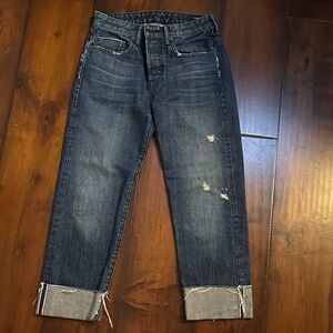 Women’s Distressed Blue Jeans